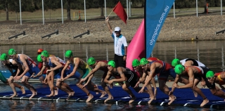 Triatlon egyéni: Pap Dávid  - rajt 